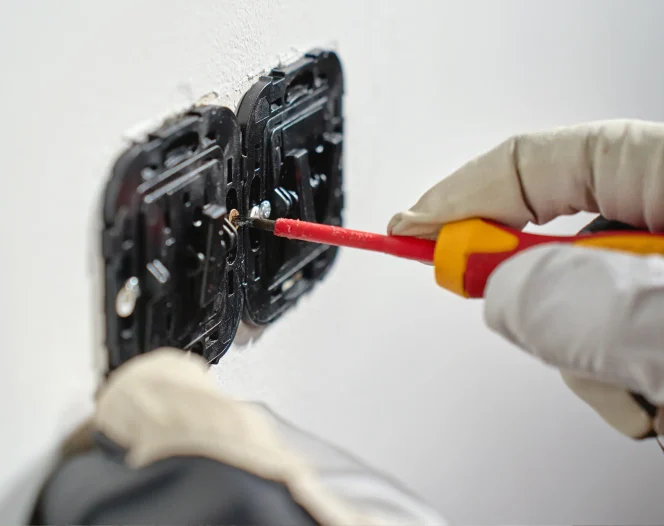 Electrical outlet and switch installation